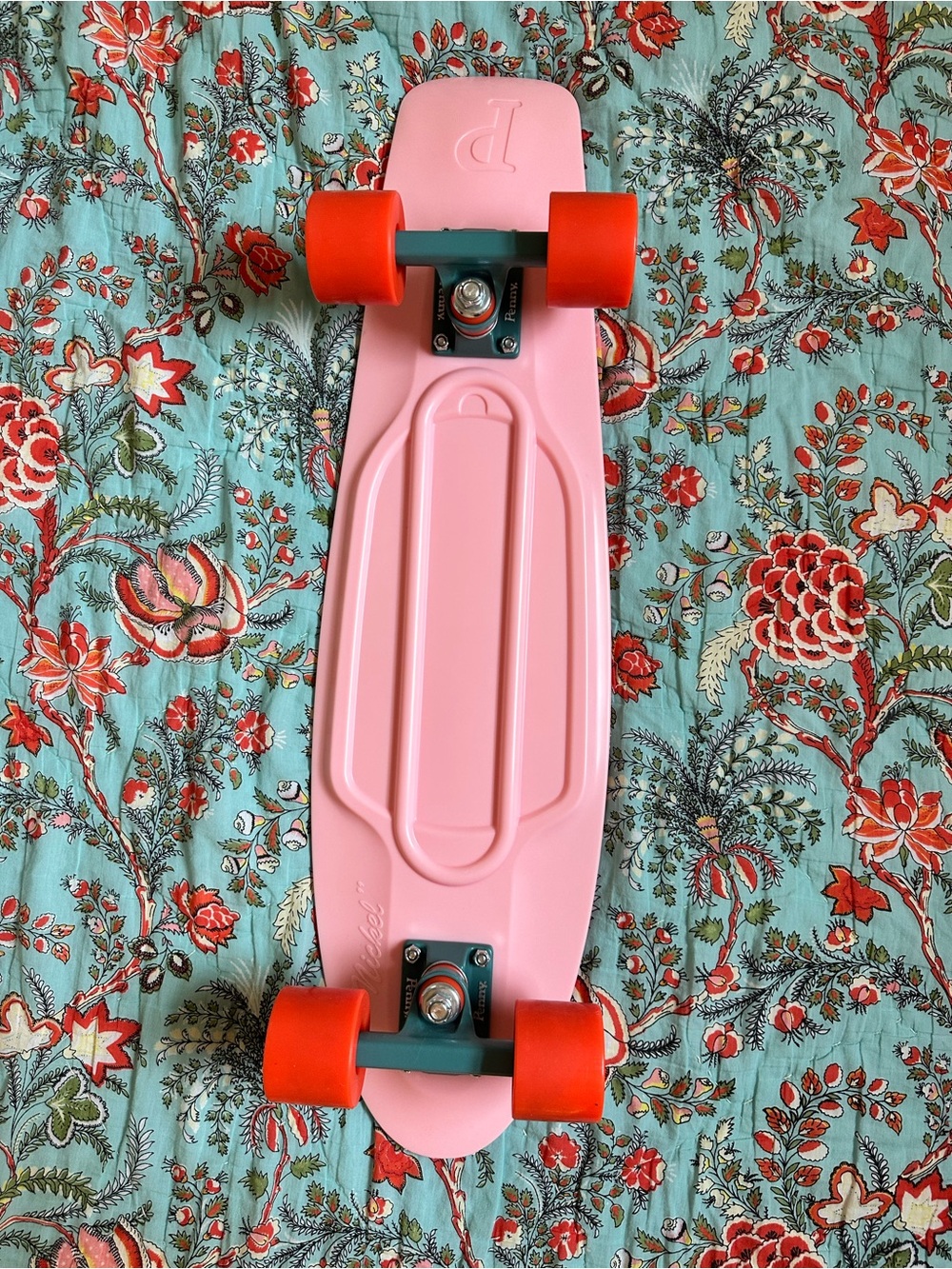 Penny Board Skateboard Pink with Orange Wheels by Penny Skateboards